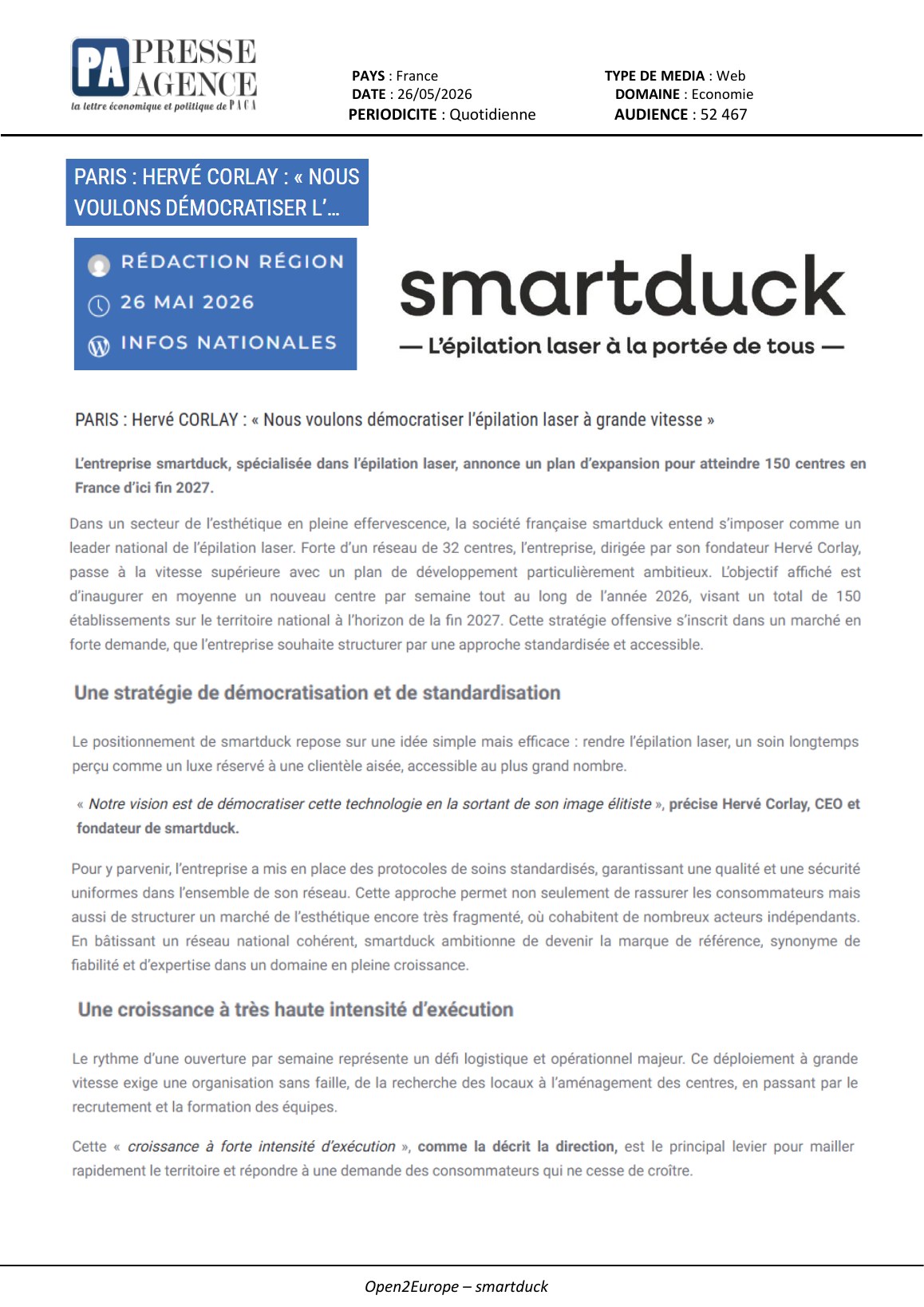 Article de presse, page 1