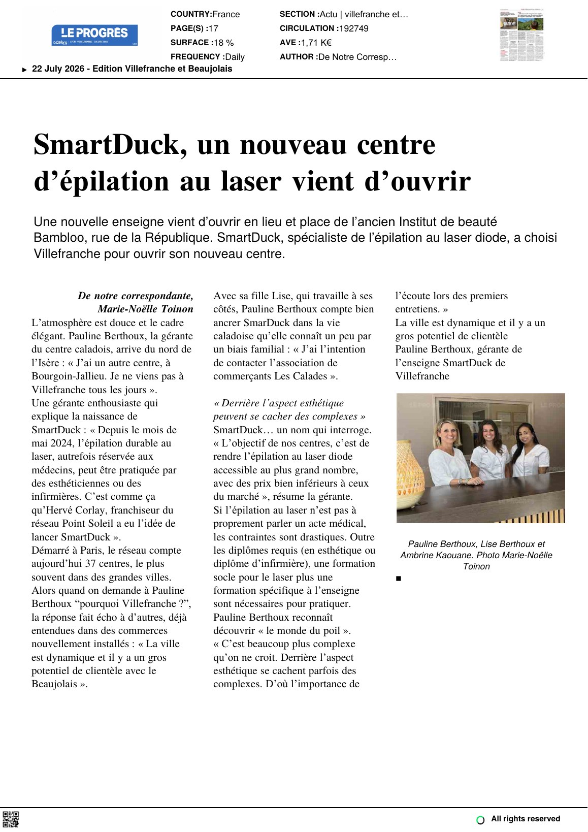 Article de presse, page 1